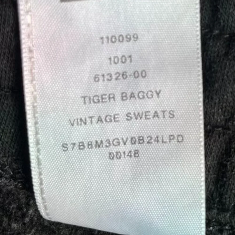 True Religion Tiger Baggy Vintage Sweatpants Gray 3XL